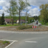 Kruhový objezd v Blešně čeká rekonstrukce vozovky / Foto: Google Maps